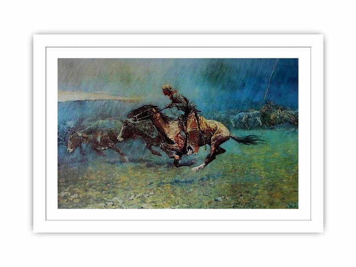 Remington Stampede by Frederic Remington
