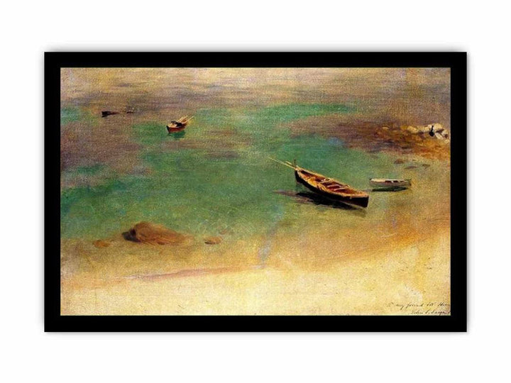 A Boat in the Waters off Capri