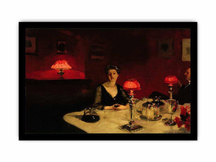 A Dinner Table At Night