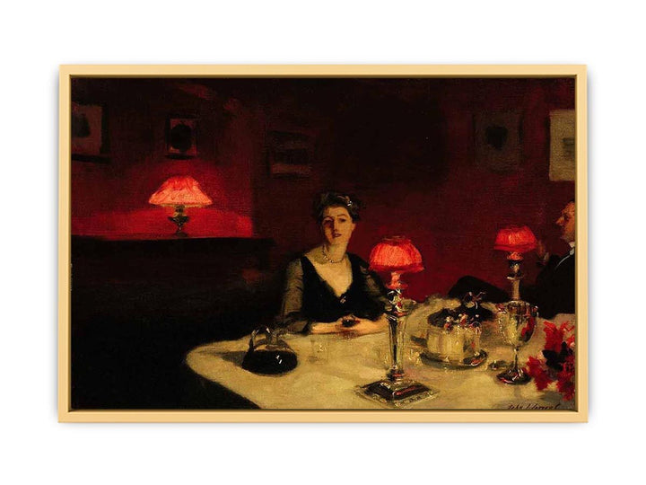 A Dinner Table At Night