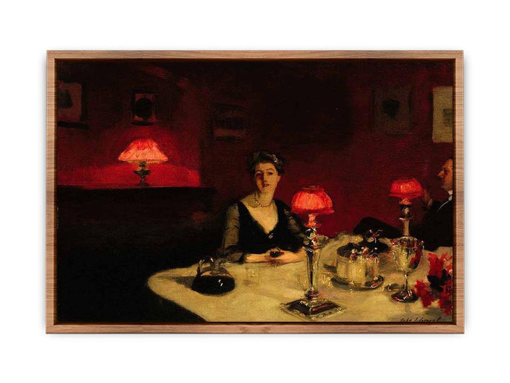 A Dinner Table At Night