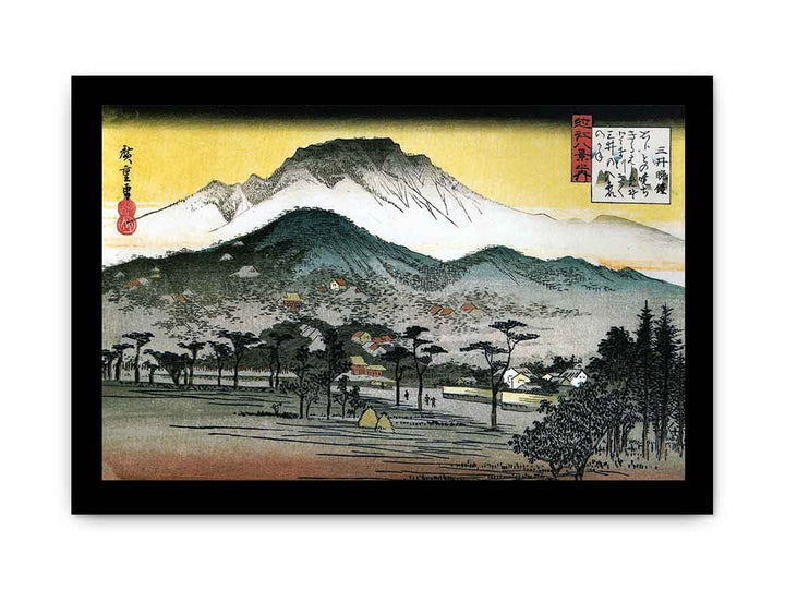 8 Views of Omi - 4. Evening Bell, Mii Temple