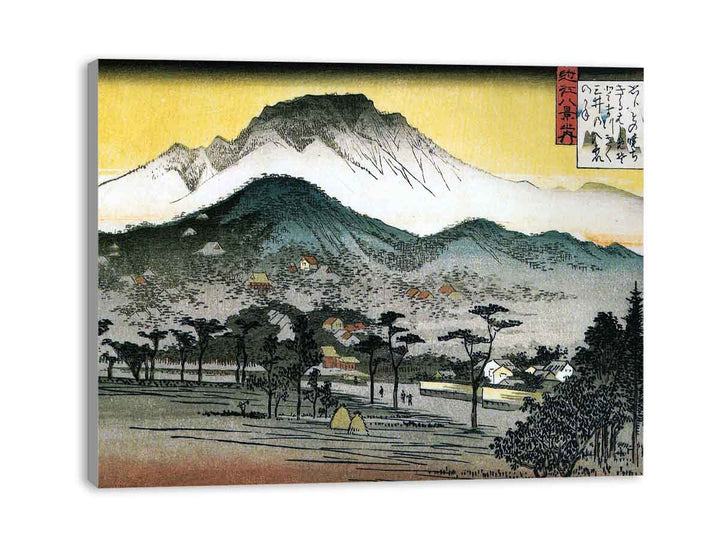 8 Views of Omi - 4. Evening Bell, Mii Temple