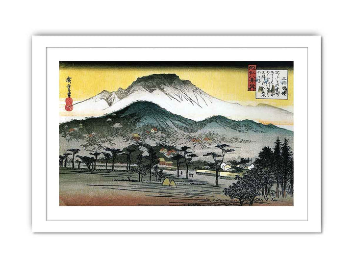 8 Views of Omi - 4. Evening Bell, Mii Temple