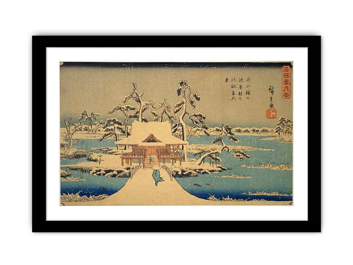 The Benzaiten Shrine at Inokashira in Snow