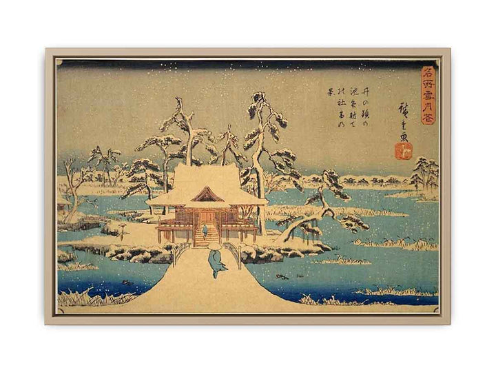 The Benzaiten Shrine at Inokashira in Snow