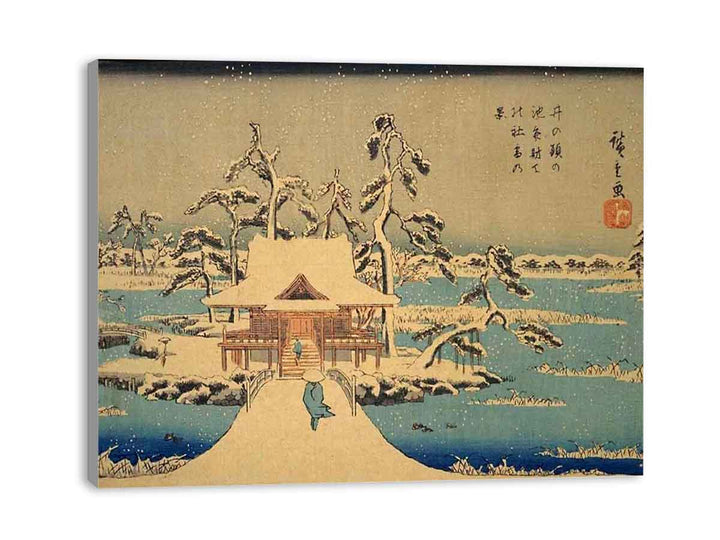 The Benzaiten Shrine at Inokashira in Snow