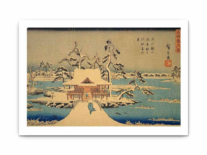 The Benzaiten Shrine at Inokashira in Snow