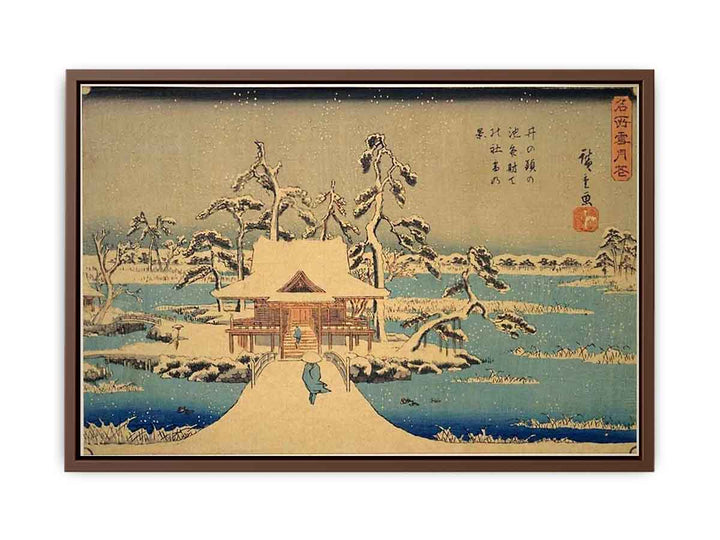 The Benzaiten Shrine at Inokashira in Snow
