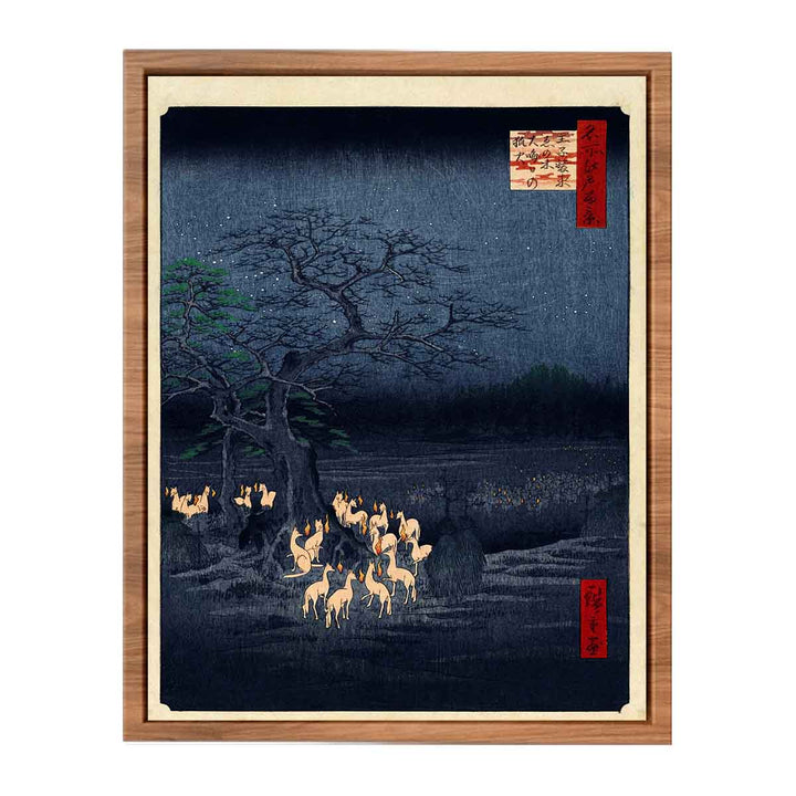 New Year's Eve Foxfires at the Changing Tree, Ōji