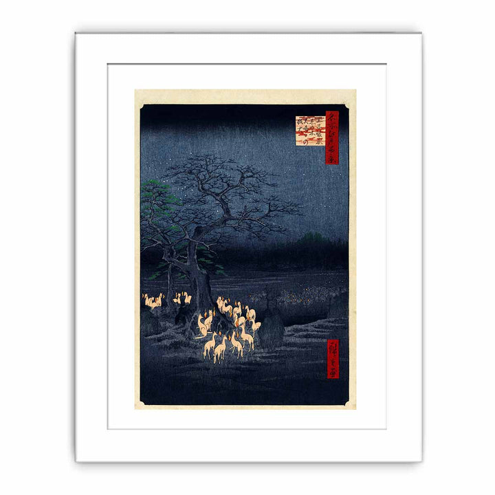 New Year's Eve Foxfires at the Changing Tree, Ōji
