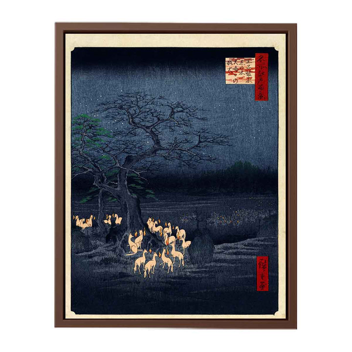 New Year's Eve Foxfires at the Changing Tree, Ōji