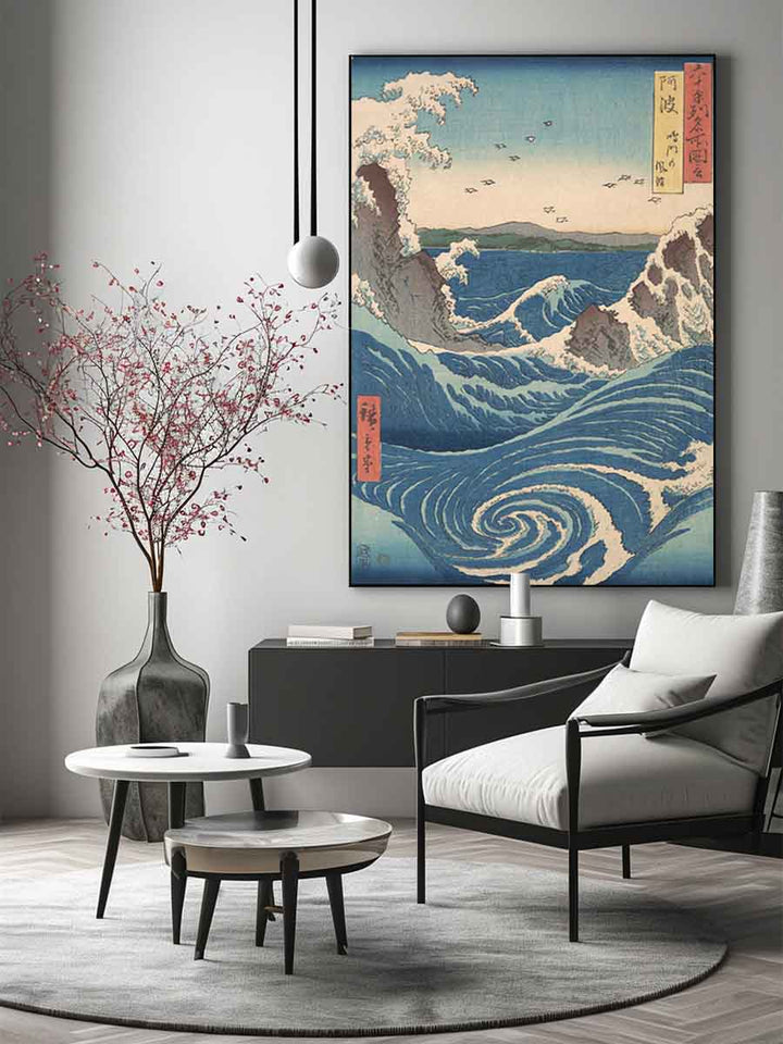 Naruto Whirlpool, Awa Province, from the series Views of Famous Places in the Sixty-Odd Provinces