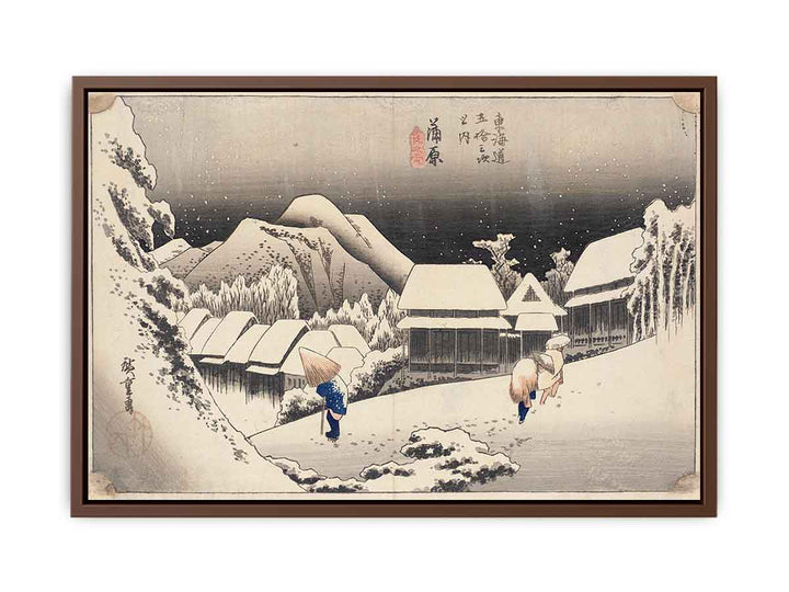 Evening Snow at Kambara