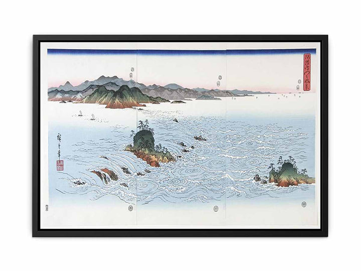 The Rapids of Naruto in Awa Province from the series Snow Moon and Flowers