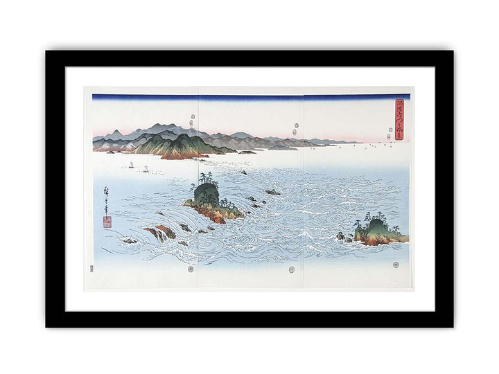 The Rapids of Naruto in Awa Province from the series Snow Moon and Flowers