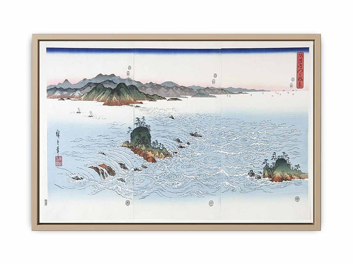 The Rapids of Naruto in Awa Province from the series Snow Moon and Flowers