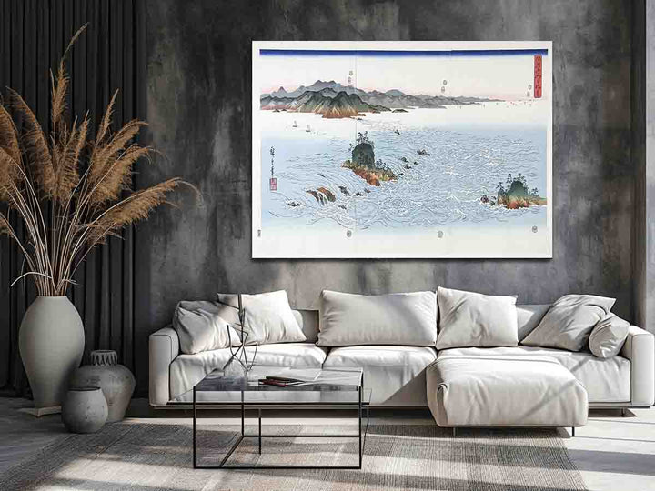 The Rapids of Naruto in Awa Province from the series Snow Moon and Flowers