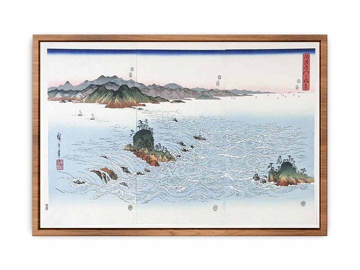 The Rapids of Naruto in Awa Province from the series Snow Moon and Flowers