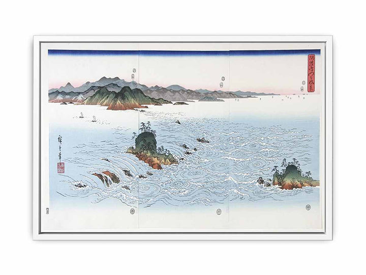 The Rapids of Naruto in Awa Province from the series Snow Moon and Flowers