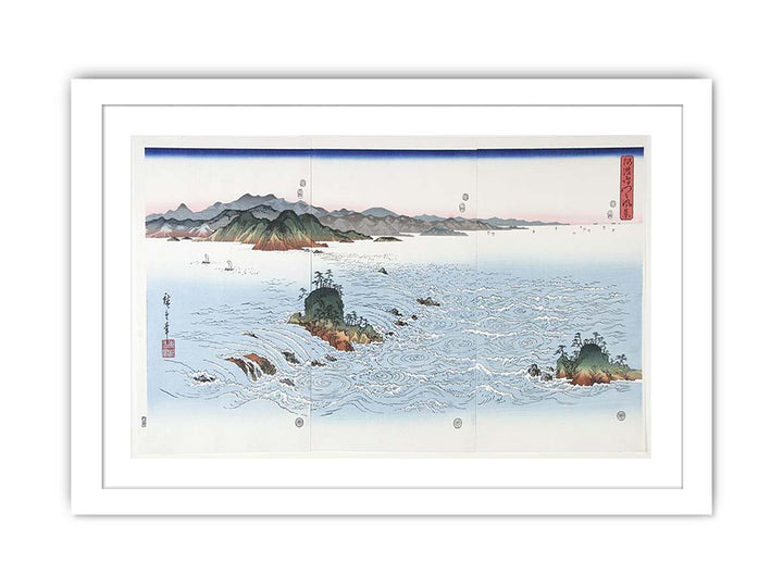 The Rapids of Naruto in Awa Province from the series Snow Moon and Flowers