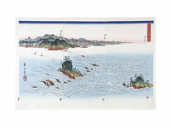 The Rapids of Naruto in Awa Province from the series Snow Moon and Flowers