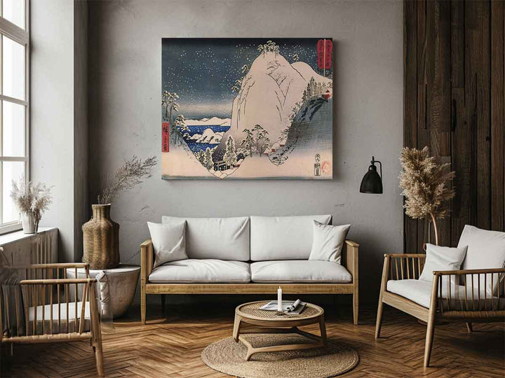 Hiroshige, Shrines in snowy mountains