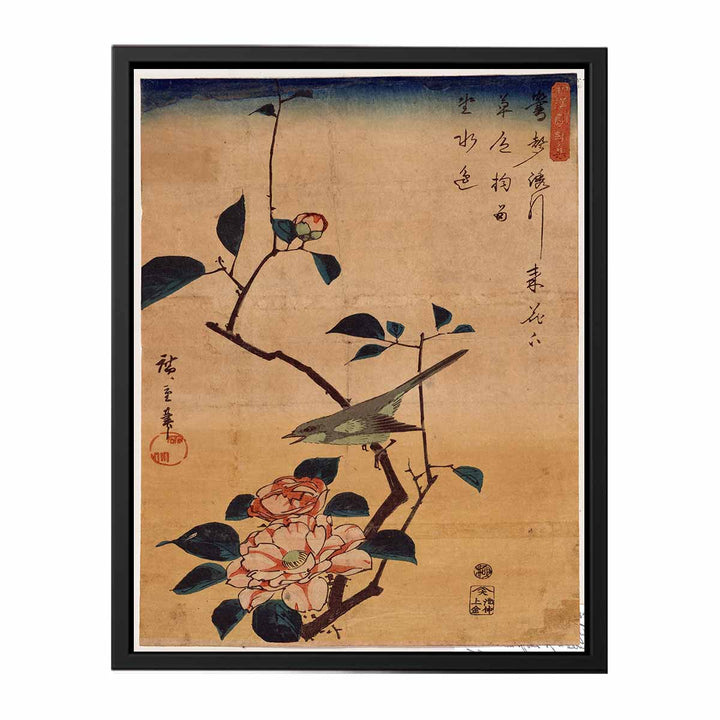 Tsubaki ni Uguisu (Camellia and Bush Warbler)