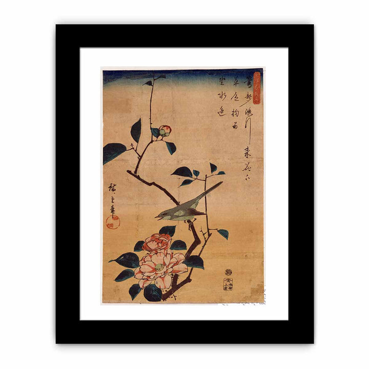 Tsubaki ni Uguisu (Camellia and Bush Warbler)