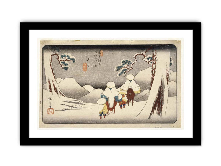 19th Ejiri: The Pine Forest of Miho and Tago Bay near Ejiri, From the Upright Gojusan Tsugi Tokaido