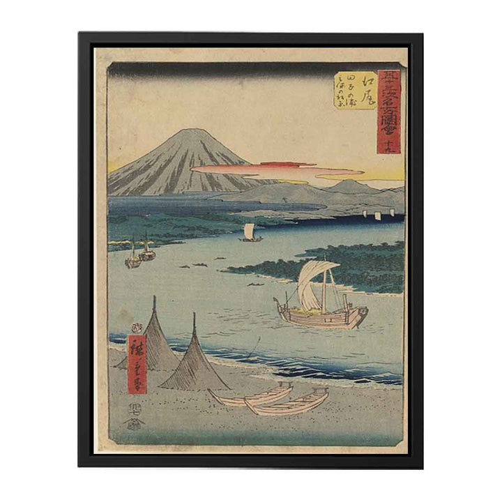 19th Ejiri: The Pine Forest of Miho and Tago Bay near Ejiri, From the Upright Gojusan Tsugi Tokaido