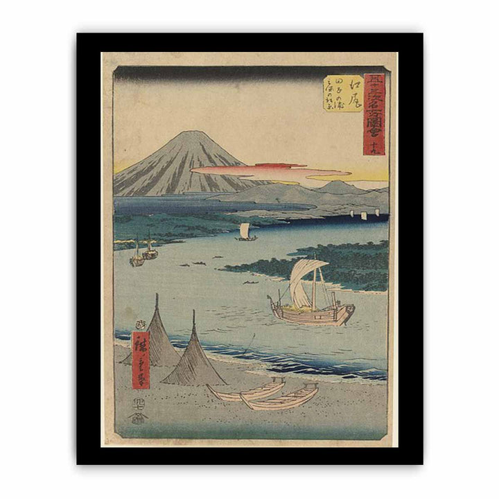 19th Ejiri: The Pine Forest of Miho and Tago Bay near Ejiri, From the Upright Gojusan Tsugi Tokaido