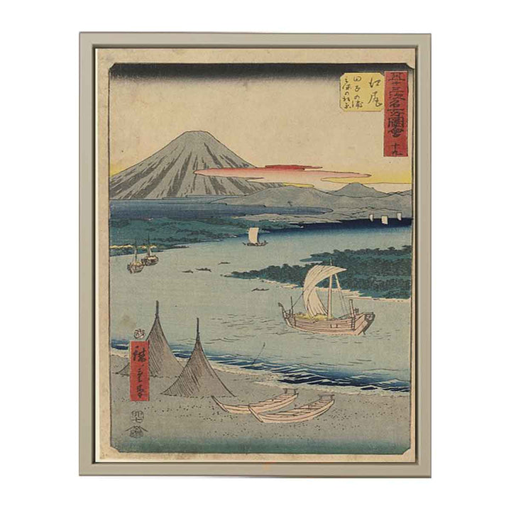 19th Ejiri: The Pine Forest of Miho and Tago Bay near Ejiri, From the Upright Gojusan Tsugi Tokaido