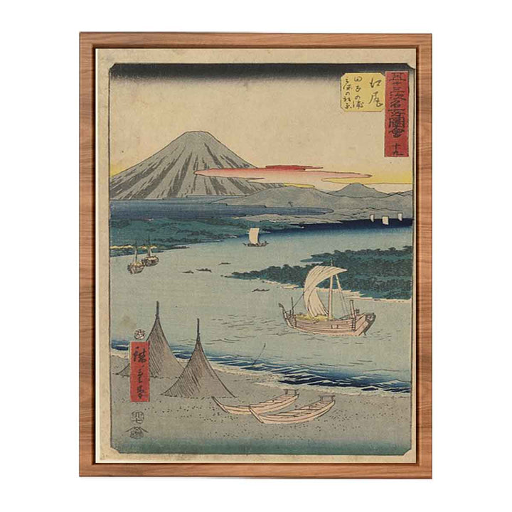 19th Ejiri: The Pine Forest of Miho and Tago Bay near Ejiri, From the Upright Gojusan Tsugi Tokaido