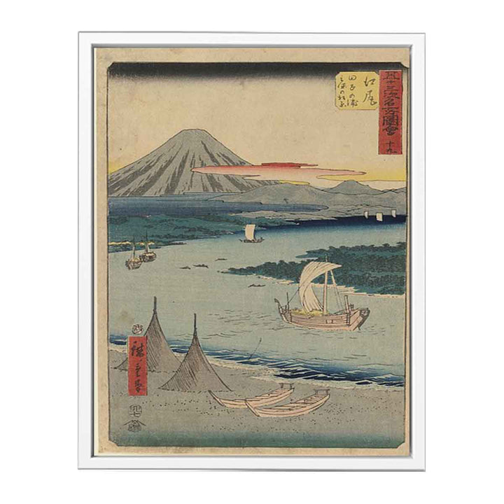 19th Ejiri: The Pine Forest of Miho and Tago Bay near Ejiri, From the Upright Gojusan Tsugi Tokaido