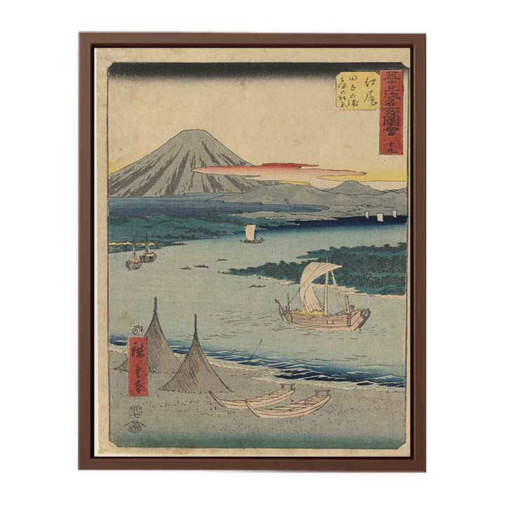 19th Ejiri: The Pine Forest of Miho and Tago Bay near Ejiri, From the Upright Gojusan Tsugi Tokaido