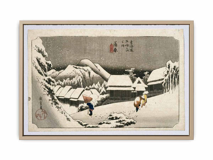 Kambara, from Fifty-three Stations on the Tokaido Highway (Tokaido Goju-san Tsugi no Uchi)