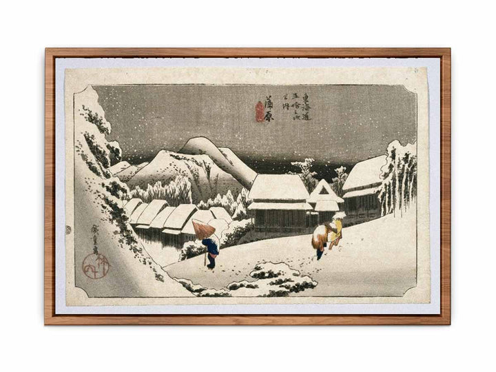 Kambara, from Fifty-three Stations on the Tokaido Highway (Tokaido Goju-san Tsugi no Uchi)