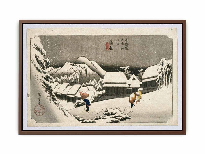 Kambara, from Fifty-three Stations on the Tokaido Highway (Tokaido Goju-san Tsugi no Uchi)