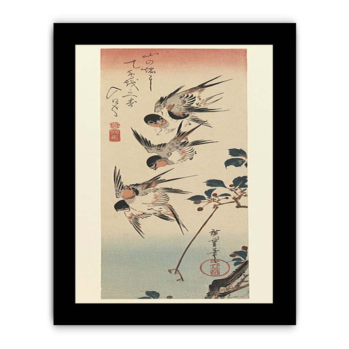 Tanzaku, Four Swallows