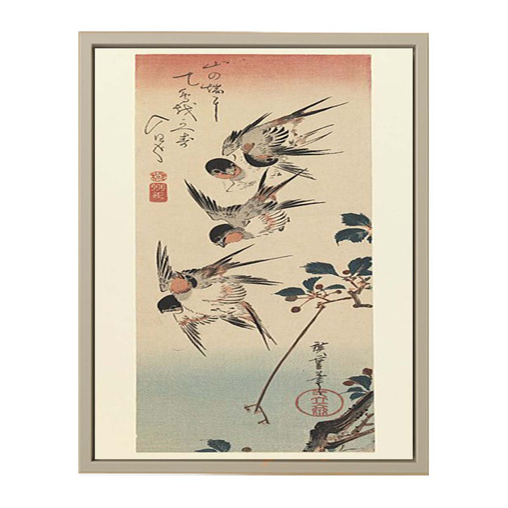Tanzaku, Four Swallows