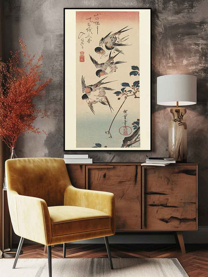 Tanzaku, Four Swallows
