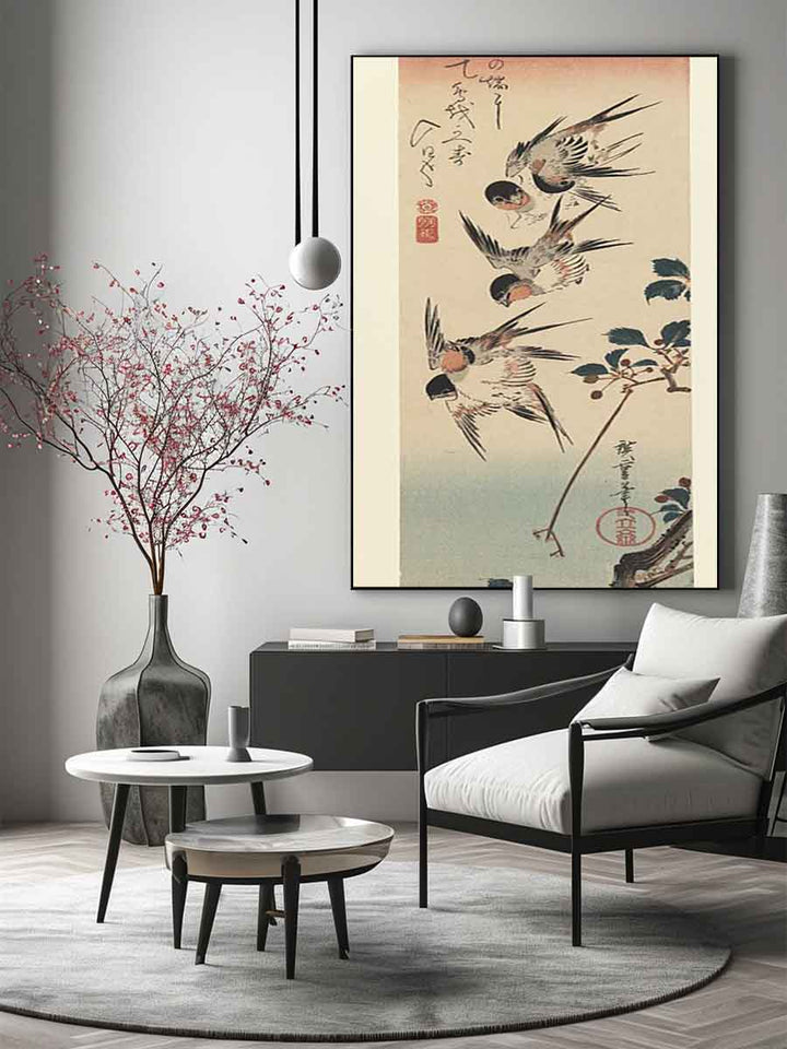 Tanzaku, Four Swallows