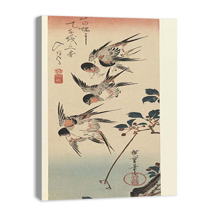 Tanzaku, Four Swallows