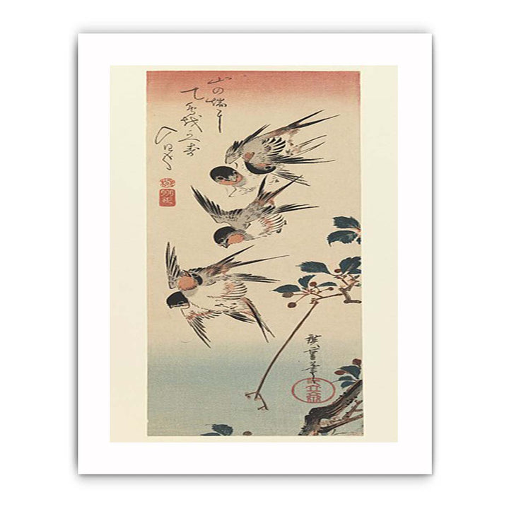Tanzaku, Four Swallows