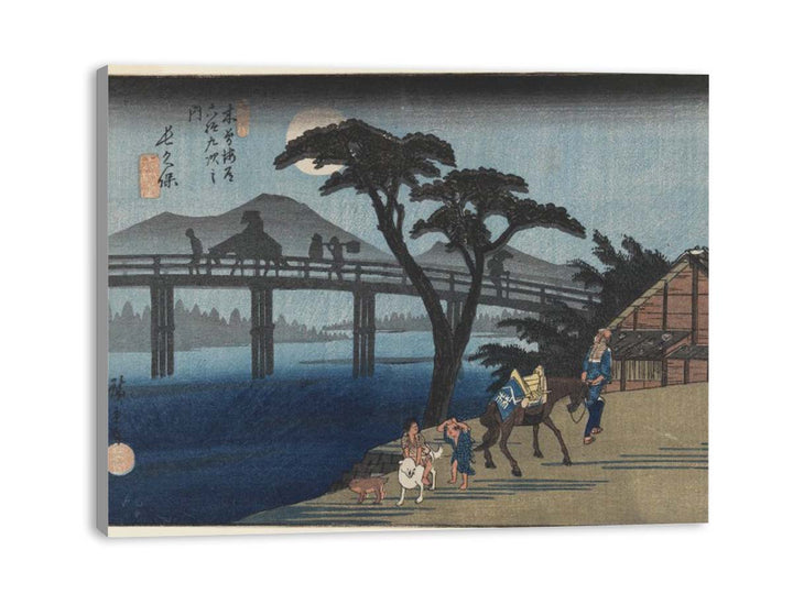 Nagakubo, no. 28, from the series Kisokaido rokuju tsugi (the "Sixty-nine stations of the Kisokaido Highway")