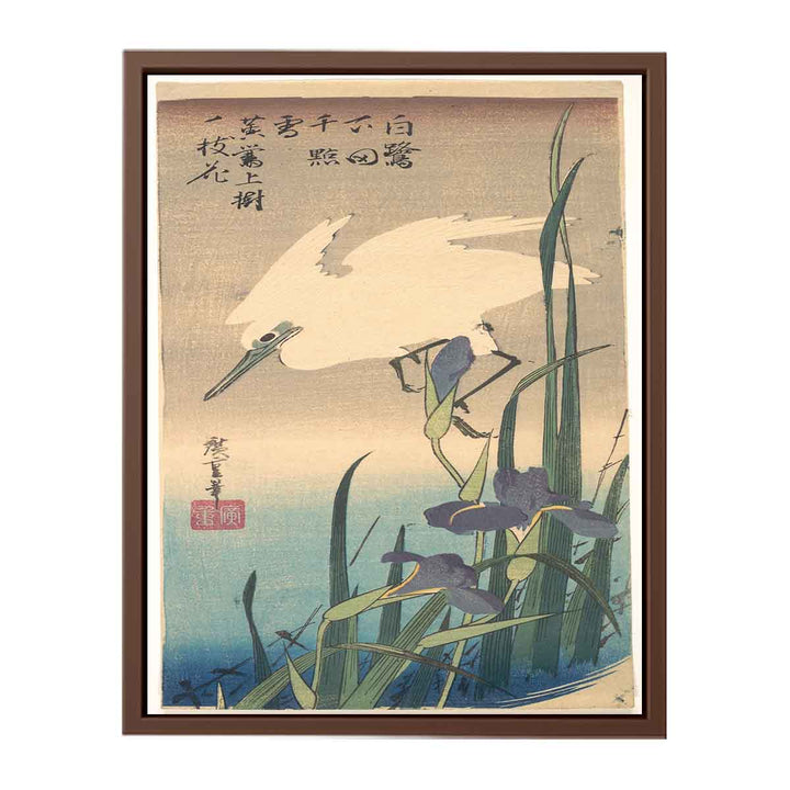 White Heron and Iris