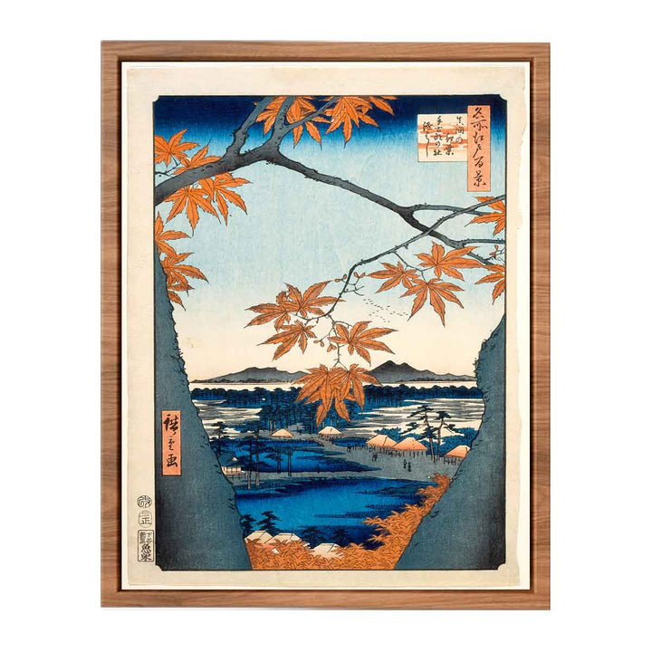 Maple Trees at Mama, Tekona Shrine and Linked Bridge