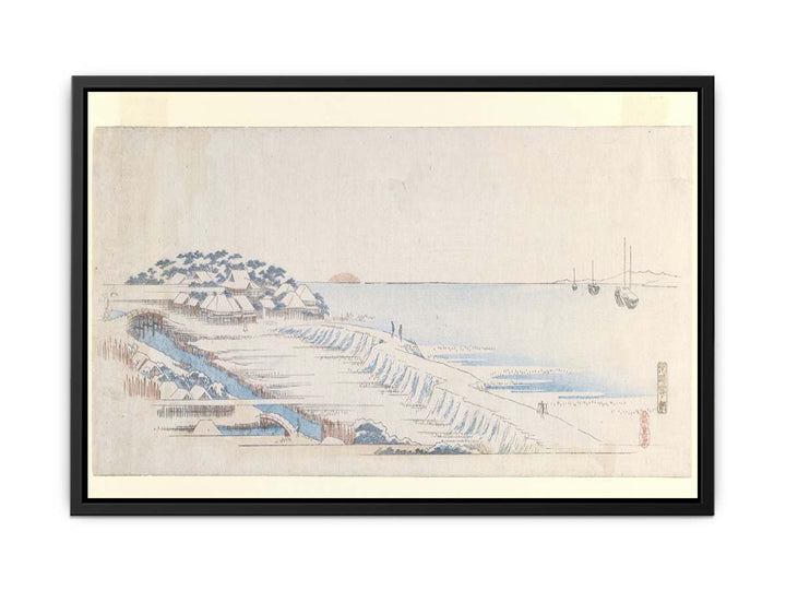 Snow Dawn at Susaki from the Letter-Sheet Set