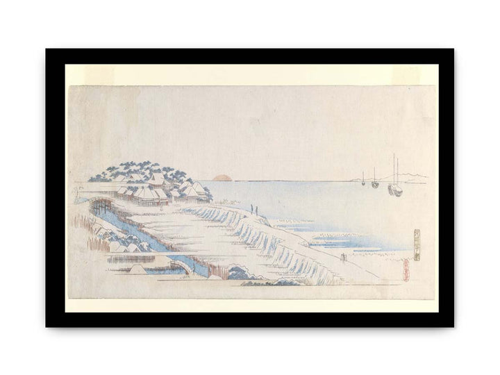 Snow Dawn at Susaki from the Letter-Sheet Set